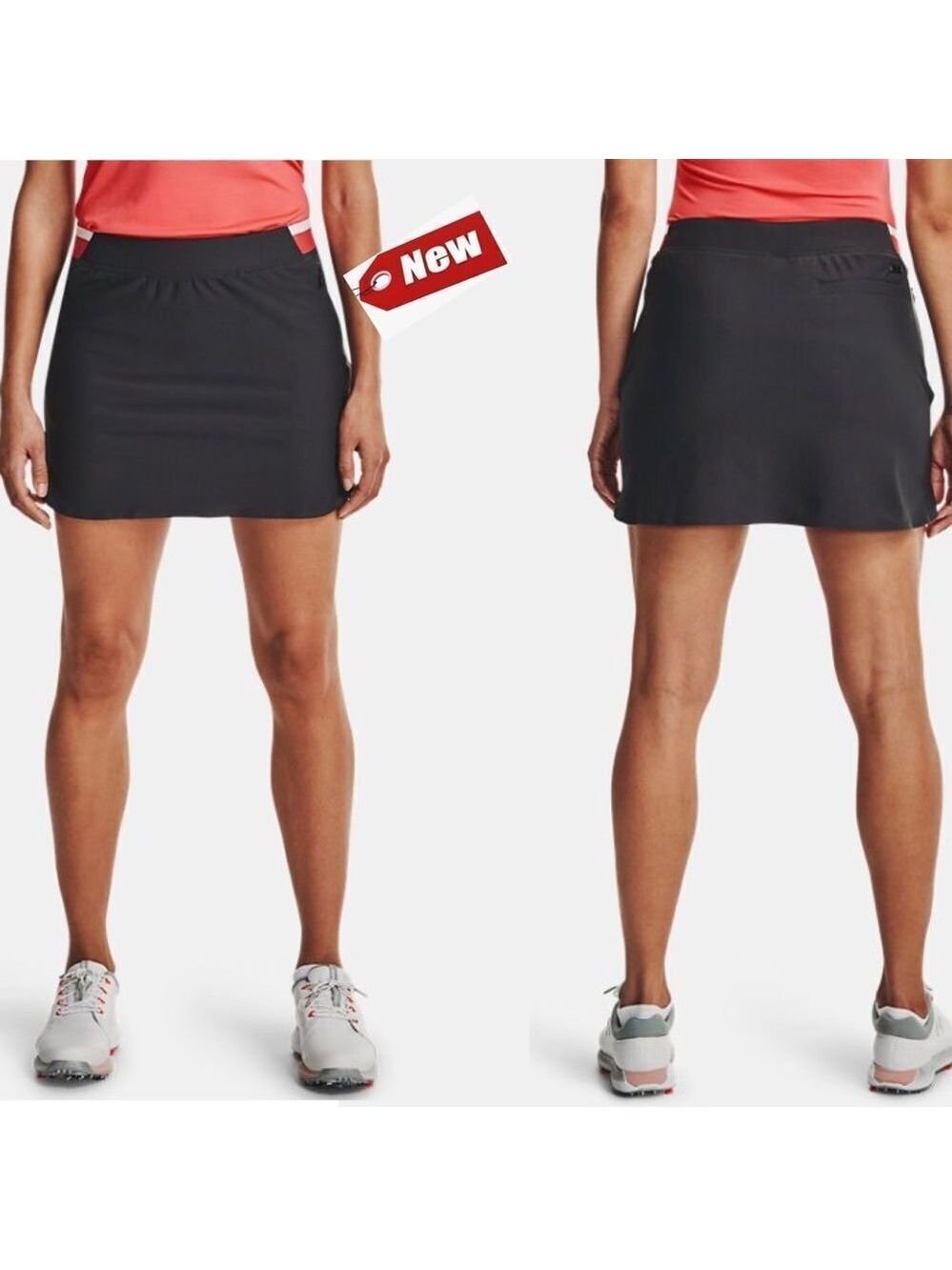 UNDER Armour Women's Gray UA Links Knit Golf Skort Sz XL NWT